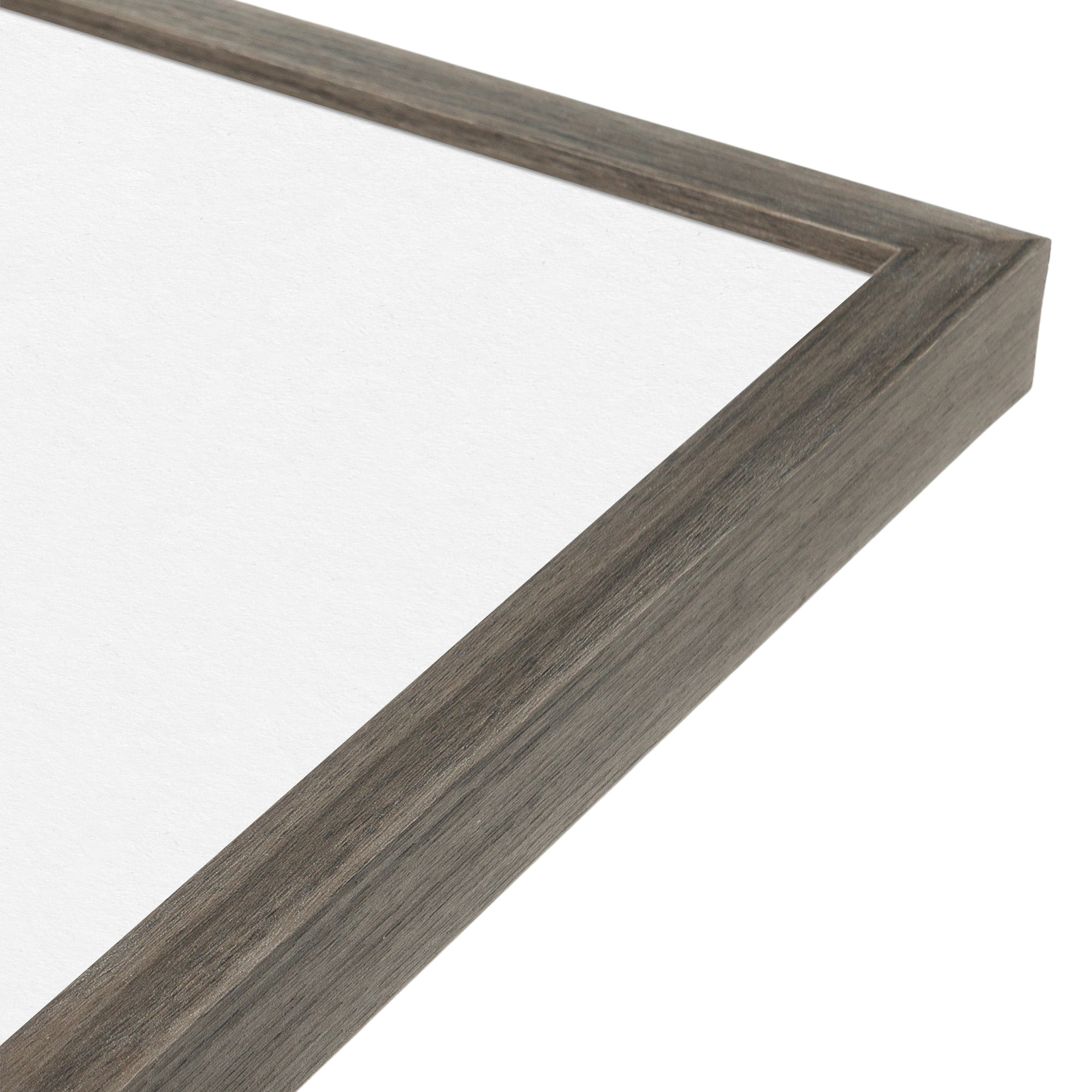 Linetta Wood Picture Frame with Mat, Gray, 24" x 30", 20" x 30"