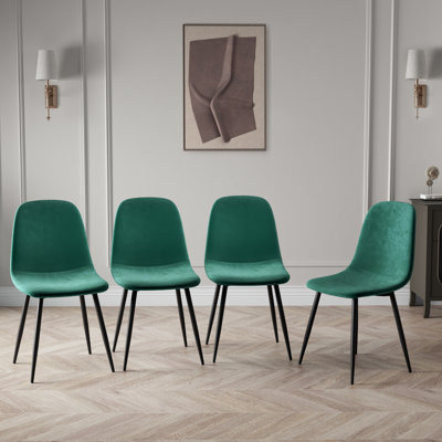 Psomas 47cm H Velvet Upholstered Metal Side Chair