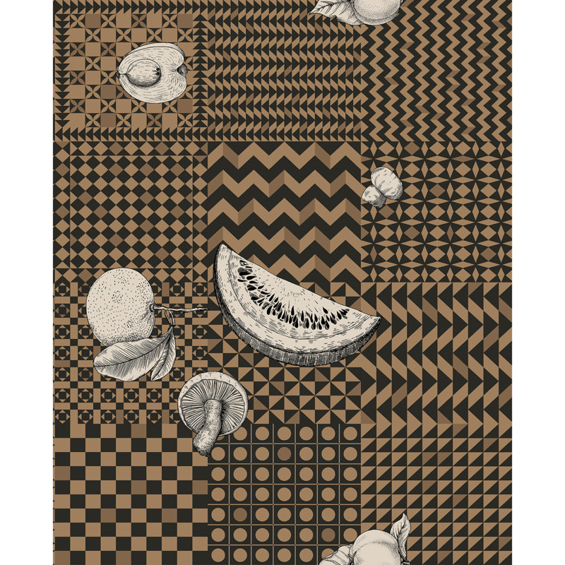 Fornasetti Senza Tempo II Wallpaper Roll, Gold
