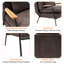 Fauteuil inclinable moderne avec repose-pieds, fauteuil en tissu de lin avec dossier réglable et coussin-889358844