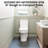 Sotomo Compact One-piece Skirted Toilet, 1.1/1.6 Gpf Round Space-saving Toilet With Soft-close Seat