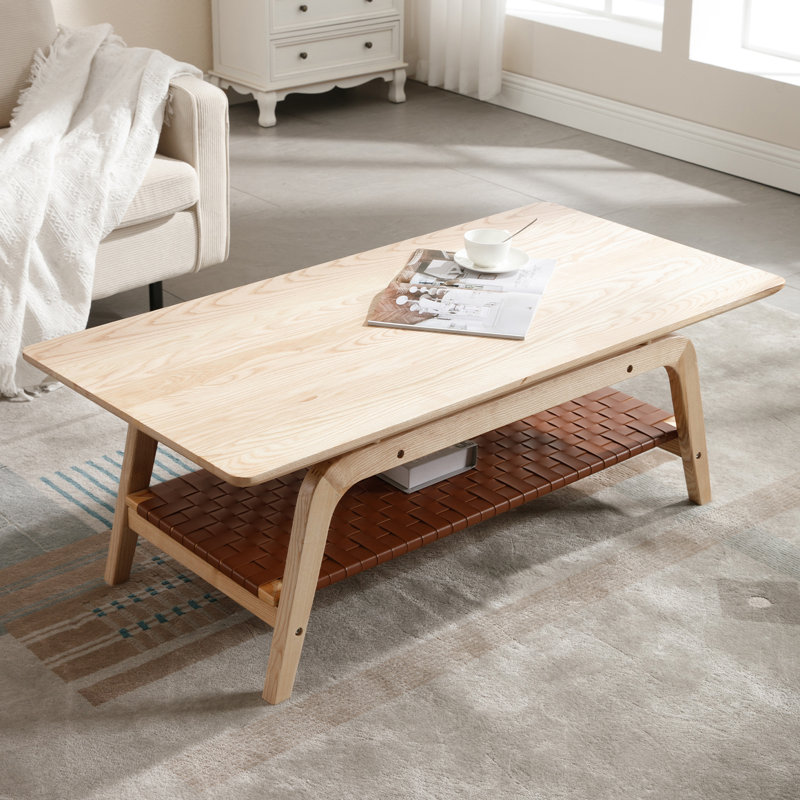Kehila Solid Wood Single Coffee Table, Nature