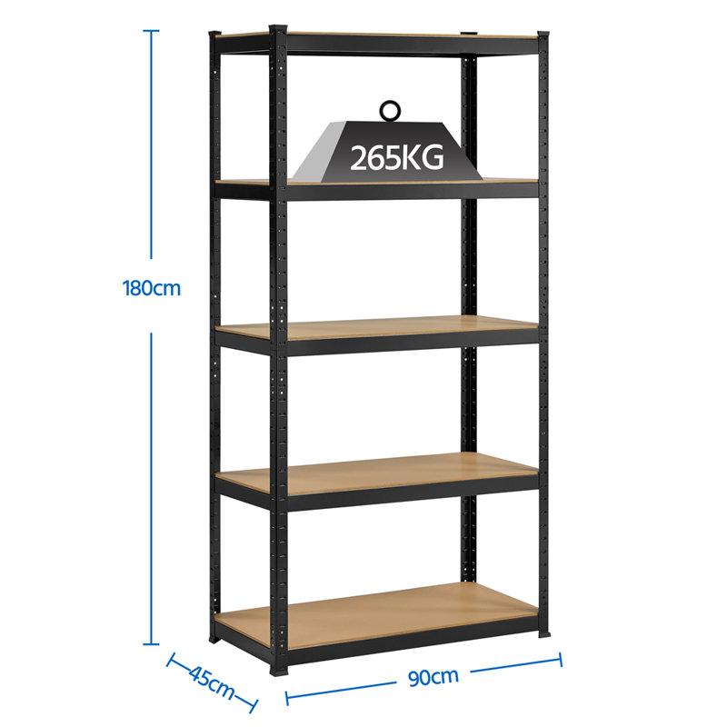 90cm W Height -Adjustable, Black