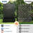 Metal Raised Garden Bed with Trellis & Privacy Screen, 70x45x15 Galvanized Planter Box with Drainage Holes for Patio-1949367787