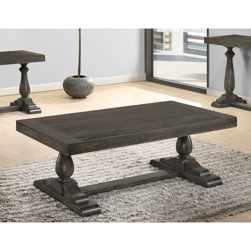 Table basse rectangulaire en bois Kowal , Gris tourterelle