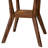 5-Pc Room Set Contain a Wooden Dining Table and 4 Beige Red Polyester Fabric Parson Dining Chairs with Button-Tufted Back, Antique Walnut-2070023929-2070222463