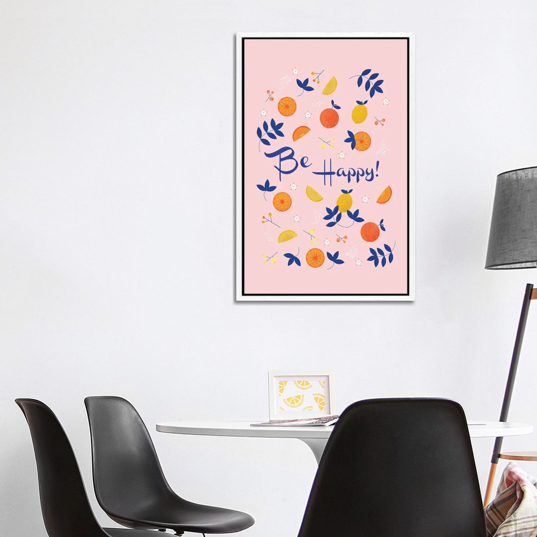 Be Happy! by Show Me Mars - Gallery-Wrapped Canvas Giclée on Canvas