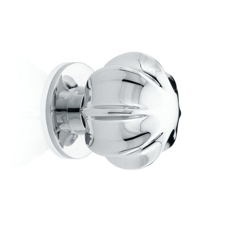 Poignée fantaisie Jeffrey, Chrome brillant, H 1,5 po x l 1,48 po x P 1,48 po