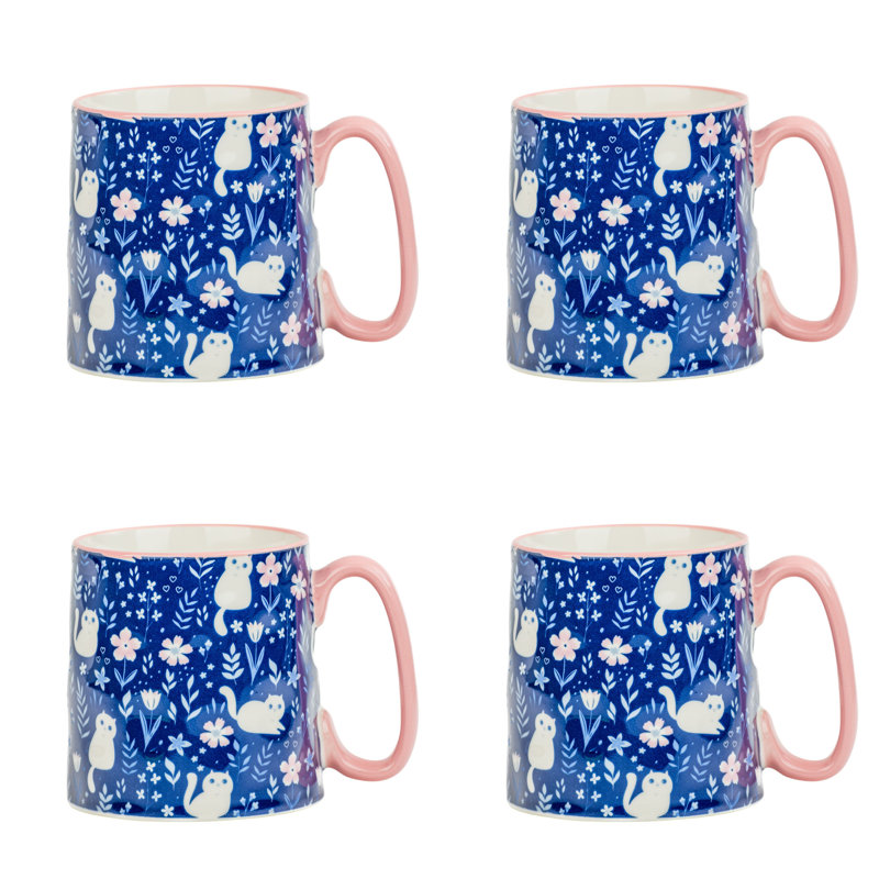 10 Strawberry Street Bella Mug, Curious Kitty