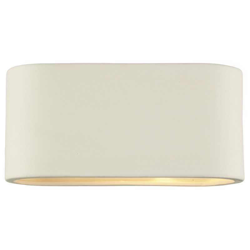 Ceramic Up & Downlight, 12 cm H x 26 cm W x 11 cm D