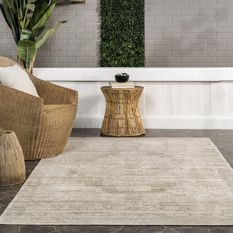 Lotus Vintage Machine Washable Indoor/Outdoor Area Rug, Rectangle 2' x 3'