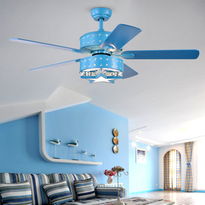 Boris 51.97'' Ceiling Fan with Light Kit