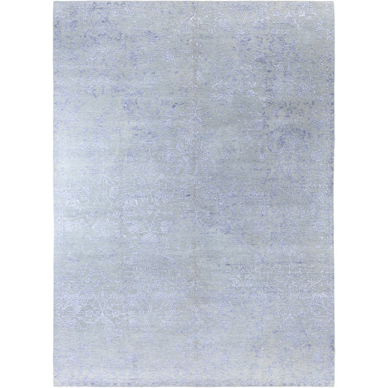 Overdyed One-of-a-Kind 8' 10" X 12' 1" Hand Knotted Area Rug