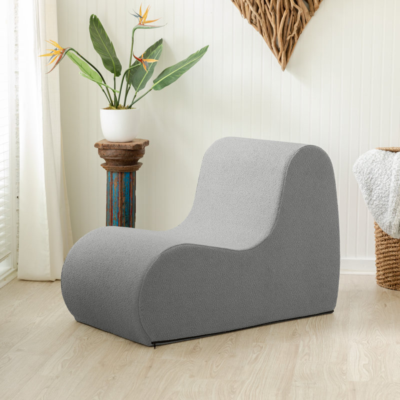 Fauteuil d'appoint Uptown, Boucle, Boucle gris foncé