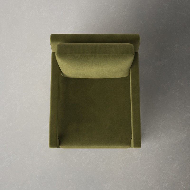 Kathryn Velvet Armchair, Olive Green Velvet