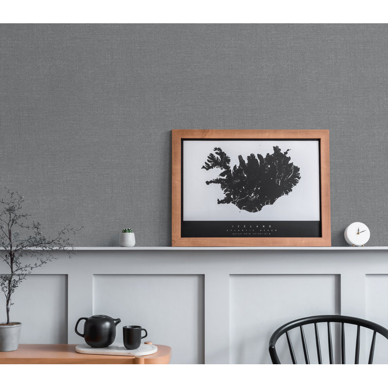 Rahnuma 10.05m x 53cm Matte Double Roll, Silver Grey
