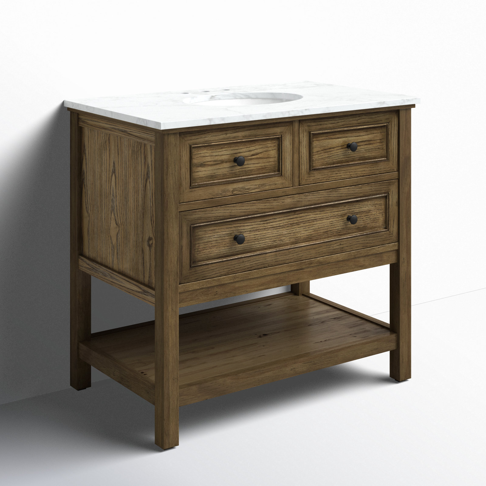 Bonsai 36" Single Sink Bathroom Vanity , Driftwood