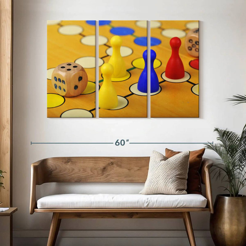 Senne Ludo Game, 32" H x 50" W