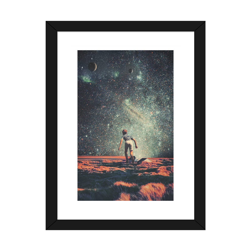 « Nostalgia » par Frank Moth-impression, H 24 po x l 16 po x P 1 po, Papier encadré noir, Blanc