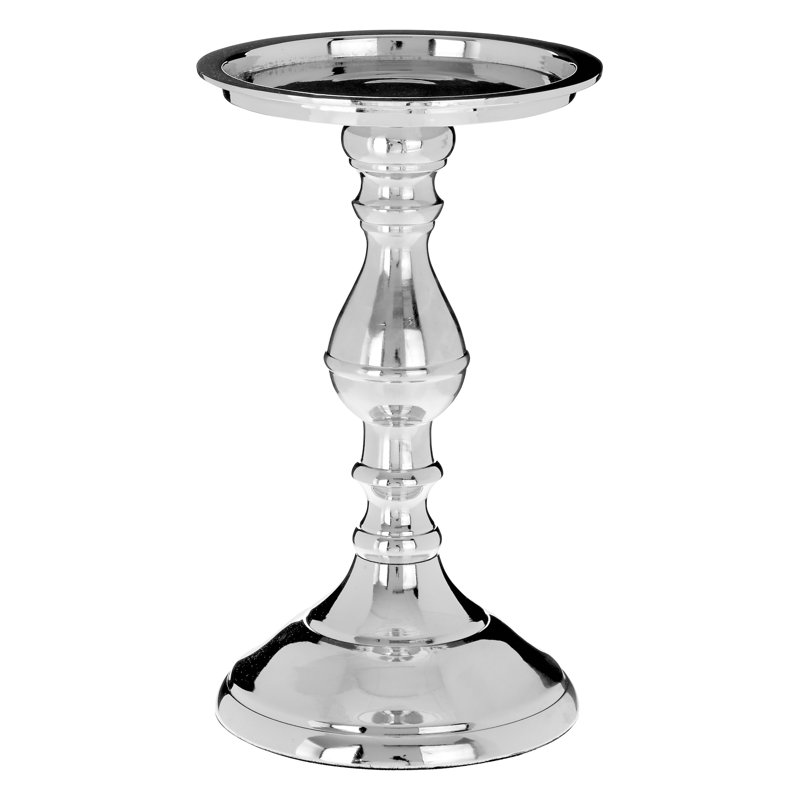 Madrona Metal Candlestick, 21cm H x 13cm W x 13cm D