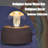 3D Rechargeable  Crystal Ball Music Box With Led Projection Light And Rotating Wooden Base, Creative Wooden Virgin Mary Crystal Ball Music Box, Suitable For Interior Religious Décor