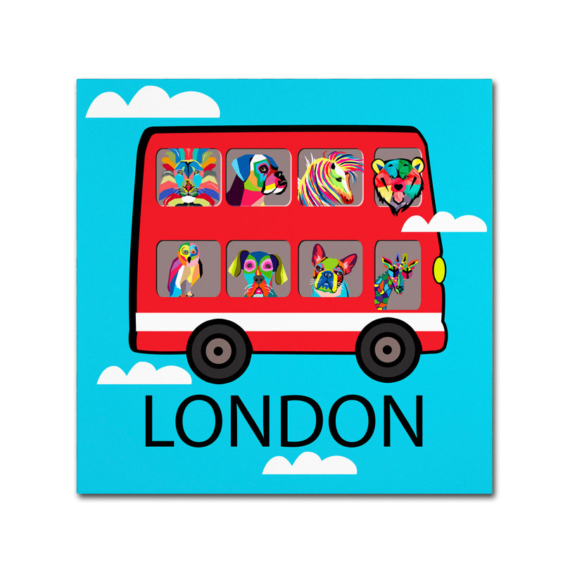 Art sur toile Kieninger «London 2», H 14 po x l 14 po x P 2 po