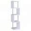 White and Chrome 4-tier Bookcase-1507397047