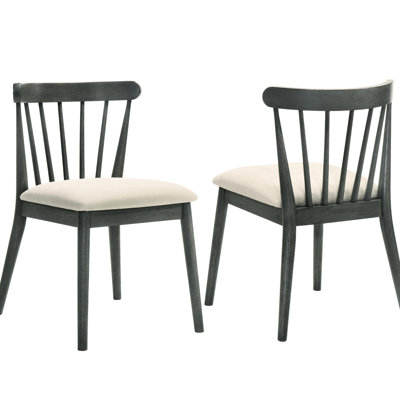 Chaises de salle à manger pliantes en bois massif gris 2 pièces de style rétro rustique, siège à lattes confortable, facile à installer pour les chaises d'extérieur, structure en bois, assemblage de jardin ergonomique simple