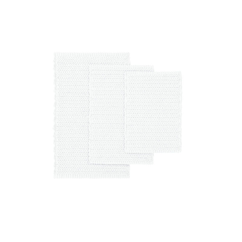 Tapis 100% coton chenille avec point de chaînette (un seul tapis)