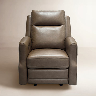 Henri 33" Genuine Leather Power Recliner