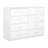 8-Drawer Dresser with Large Fabric Drawers, White