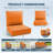6" Thick Outdoor Cushions 22X24x6, Deep Seat Patio Cushions With Removable Cover, Waterproof & Fade Resistant Replacement For Wicker Chair, Loveseat, Sofa-1657228759