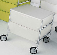 Mobil Drawer Storage, Translucent Ice, 2 Hi, Without Wheels
