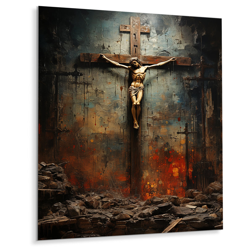 " Christianity Crucifixion Darkness The ", 20" H x 12" W x 1" D