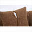 Canapés modulaires | Canapé modulaire incurvé moderne brun clair de 110 po pour appartement et salon, capacité de 800 lb avec 4 coussins | Caramel | Chenille-1580069812