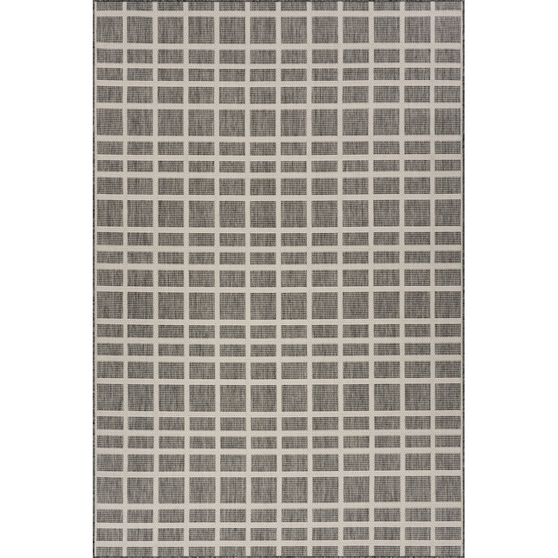 Vanya Modern Indoor/Outdoor Area Rug, Rectangle 6'7" x 9'