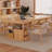 Burlywood Rectangular Solid Wood desks-107788086