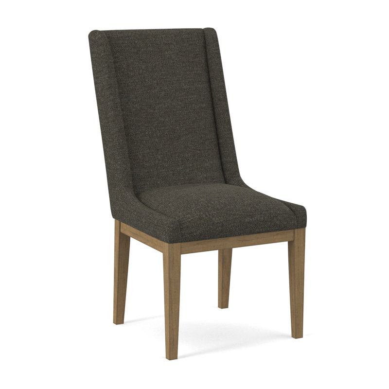 Upholstered Dining Chair, Evolution Caribou, Beachwood