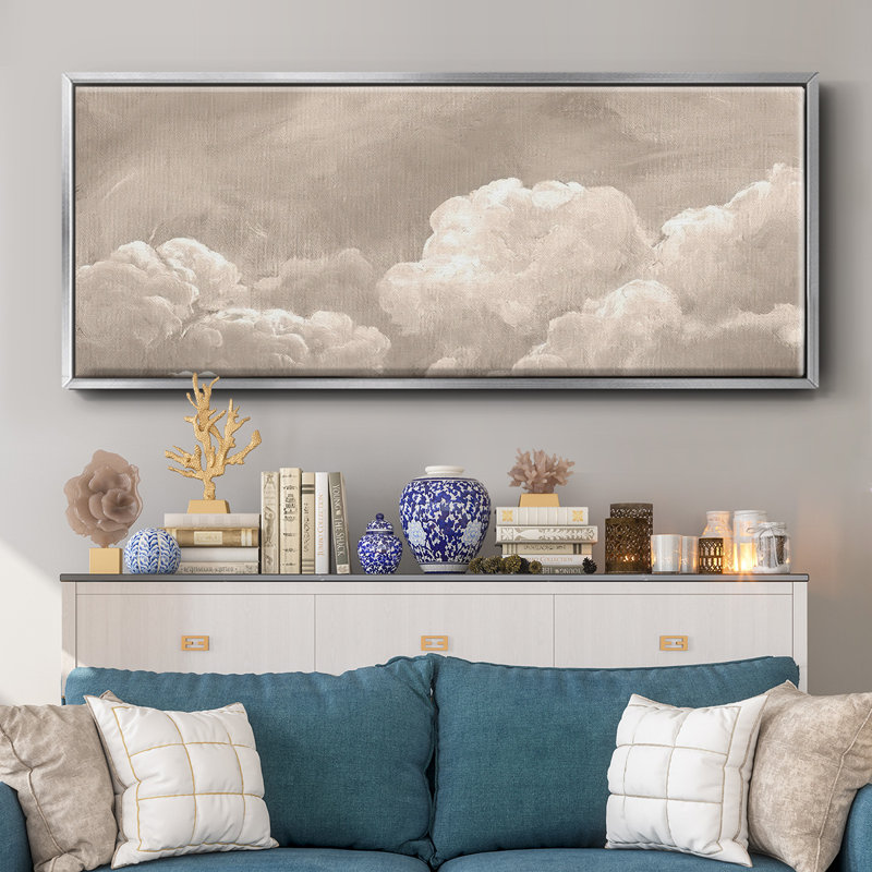 «Painted Clouds I», toile encadrée, H 20 po x l 50 po