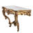 Rococo 49.21'' Marble Top Console Table