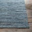 India Hand Loomed Cotton Modern Area Rug in Blue-659882042