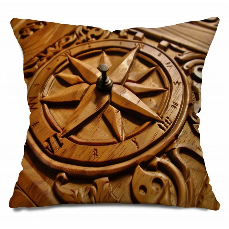 Coussin décoratif réversible en mélange de coton, H 18 po x l 18 po