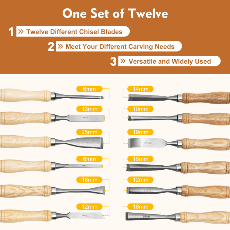 YXSUN XSUN Wood Carving Hand Chisel Tool Set