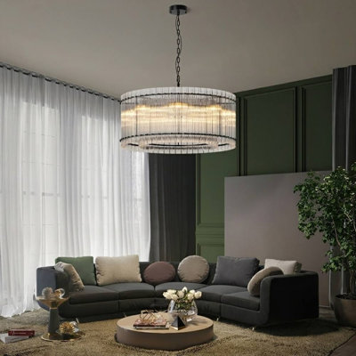 Glass Chandelier (Black)