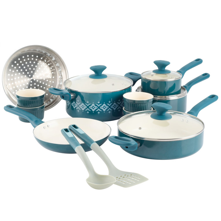 Spice by Tia Mowry 16 Pieces Aluminum Non Stick Cookware Set