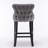 Velvet Upholstered Bar Stool Chair Set of 2-1330648764