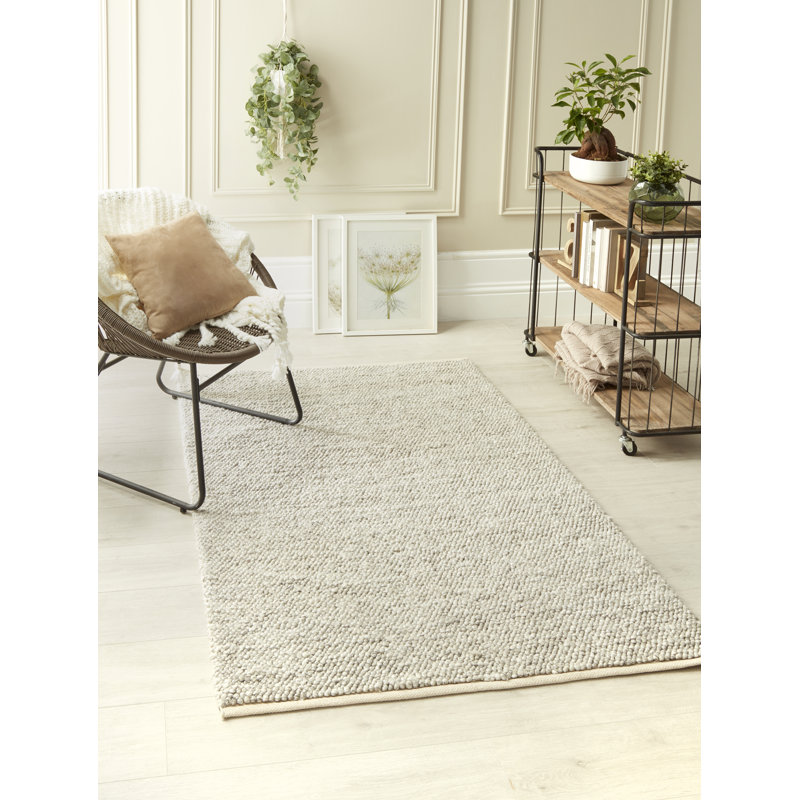 Caradog Solid Colour Hand Woven Area Rug, Rectangle 160 x 230cm