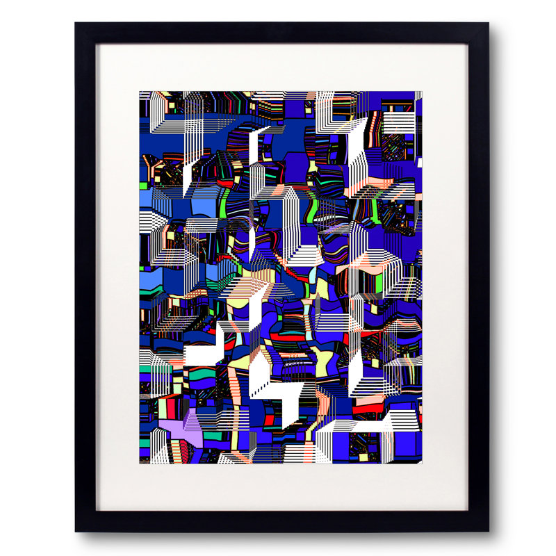 Cluster Of Time Print by Drew Gaffney, Black Framed Paper, 21.25" H x 17.25" W