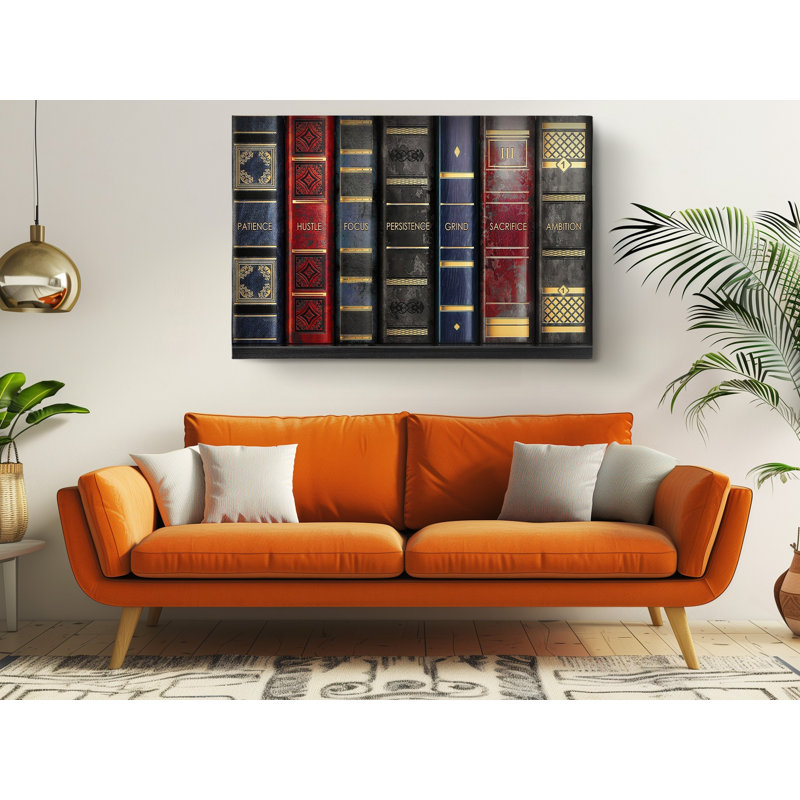 Shelf to Success Inspirational Wall Art Canvas Print, 30" H x 45" W