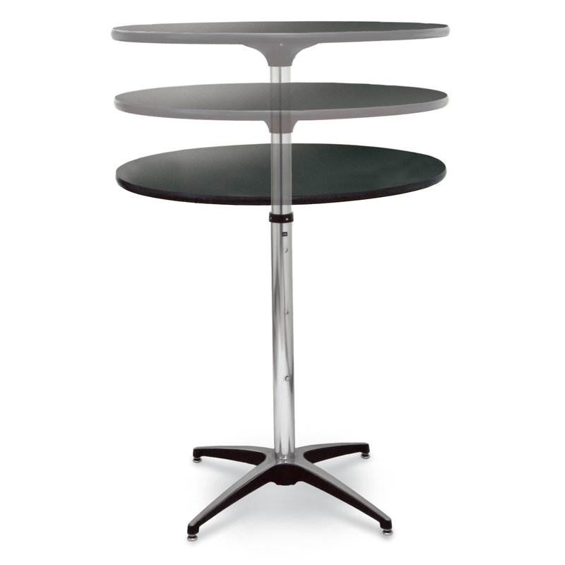 Table ronde ProRent, Noir, H 47 po x l 36 po x P 36 po